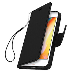 Avizar Housse iPhone SE 2022 / 2020 et 8 / 7 Etui Porte-carte Support vidéo Fancy noir