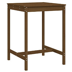 Maison Chic Table de jardin | Table d'extérieur marron miel 82,5x82,5x110 cm bois massif de pin -GKD15861