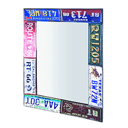 Pegane Miroir murale Code 2 vintage, L61 x H81 x P5 cm 