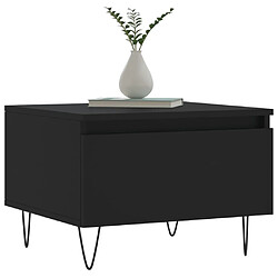 Avis Maison Chic Lot de 2 Tables basses,Table Console pour salon noir 50x46x35 cm bois d'ingénierie -MN90972