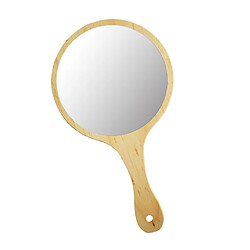 Miroir tenu dans la main en bois durable pour le bois de beauté de tatouage de maquillage de femmes