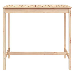 Acheter Maison Chic Table de jardin | Table d'extérieur 121x82,5x110 cm bois massif de pin -GKD84985