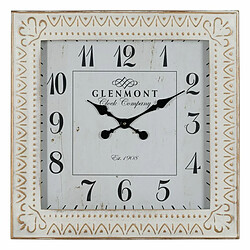 BigBuy Home Horloge Murale Blanc Fer 60 x 60 x 6,5 cm