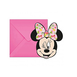 6 CARTES INVITATION + ENV. MINNIE