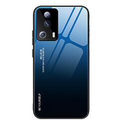 Coque en TPU anti-chute pour votre Xiaomi Civi 2 5G - bleu/noir