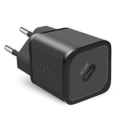 SBS Chargeur Power Delivery GaN Chargeur secteur - Power Delivery 20W - USB-C - Compact et universel - Technologie GaN