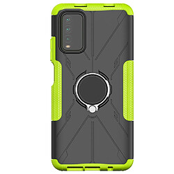 Coque en TPU anti-chute, anti-rayures avec béquille pour votre Xiaomi Poco M3/Redmi 9 Power/Note 9 4G (Qualcomm Snapdragon 662)/9T - vert