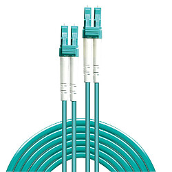 Lindy 46406 câble de fibre optique 200 m LC OM3 Turquoise