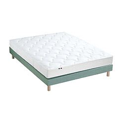 Idliterie Ensemble Matelas 100% latex 3 zones ESSENTIEL + Sommier - Fabriqué en France