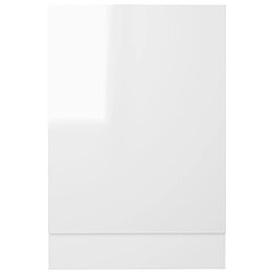 Avis vidaXL Panneau de lave-vaisselle Blanc brillant 45x3x67 cm Aggloméré