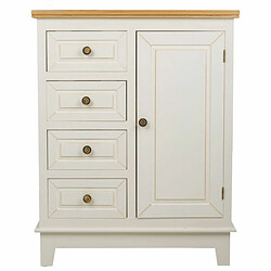 Buffet Alexandra House Living Blanc Naturel Bois de pin Bois MDF 32 x 84 x 66 cm