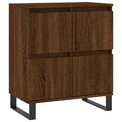 Maison Chic Buffet,Meuble de Rangement,commode pour salon,Cuisine Chêne marron 60x35x70 cm Bois d'ingénierie -MN77812