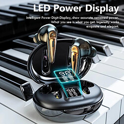 Avis Universal Écouteurs sans fil TWS 5.0 Écran LED Écouteurs Bluetooth 9D Basse Stéréo Sport Musique Bouchons d'oreille imperméables Écouteurs avec microphone