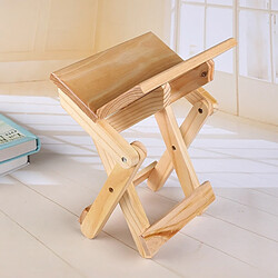 Wewoo Tabouret pliant en bois massif pin portablechaise de pêche plein air 24x18x19cm