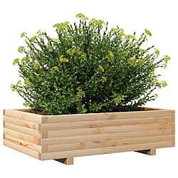 Avis vidaXL Jardinière 90x60x26,5 cm bois de pin massif