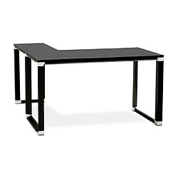 Mes Bureau d'angle 170x160x74 cm noir - WARNY