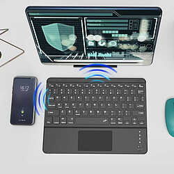 Acheter Clavier Bluetooth Sans Fil Mince et Portable avec Pavé Tactile pour Noir