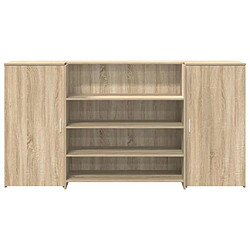 Acheter vidaXL Bureau réception chêne sonoma 200x50x103,5 cm bois d'ingénierie