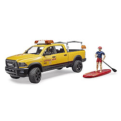 Acheter Bruder Power Wagon RAM 2500 pour maître-nageur avec figurine, Stand Up Paddle et module son et lumière