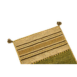 Alter Tapis moderne Kansas, style kilim, 100% coton, vert, 200x140cm