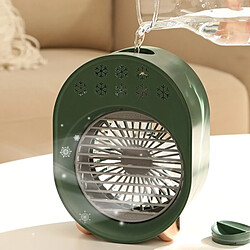 Ventilateur de Refroidissement à Air de Bureau Portable 3 en 1 avec Veilleuse Ventilateur de Refroidissement à Eau Purificateur d'Air Humidificateur Ventilateur de Refroidissement