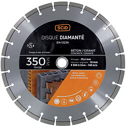 Disque diamanté polyvalent milieu de gamme SCID Ø350mm