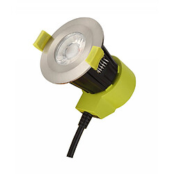 Acheter Inspired Downlight encastré à DEL à intensité variable, nickel satiné, 38 degrés. Angle de faisceau, 800lm, 4000K, IP65, DRIVER INCLUS