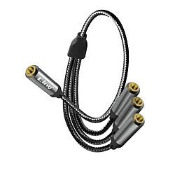 Adaptateur Splitter Jack 3.5mm femelle vers 3x Jack 3.5mm femelle LinQ