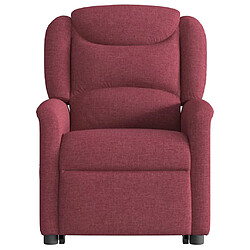 Acheter vidaXL Fauteuil inclinable rouge bordeaux tissu