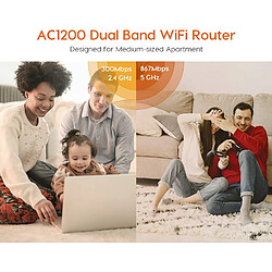 Acheter Tenda Routeur WiFi dual band AC1200 V3.0- AC5, 4 x 6 dBi