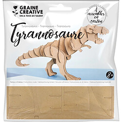 Graines Creatives Maquette en carton theme Tyranosaure