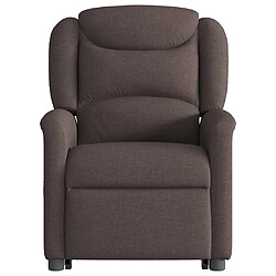 Acheter vidaXL Fauteuil inclinable marron foncé tissu