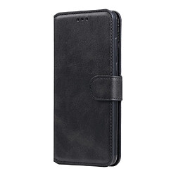 Etui en PU classiques magnétiques avec support noir pour votre Xiaomi Redmi Note 9S/9 Pro Max/9 Pro