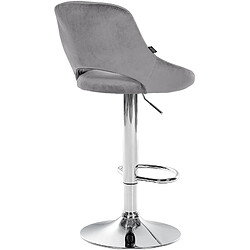 Acheter Non Tabouret de bar Milet velours chrome