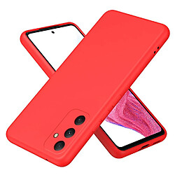 Htdmobiles Coque pour Samsung Galaxy A35 5G - housse etui silicone gel fine + film ecran - ROUGE