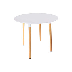 The Home Deco Factory Table repas ronde 76 cm Scandi.