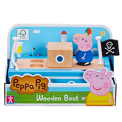 Giochi Preziosi PEPPA PIG Bateau en bois et personnage Georges