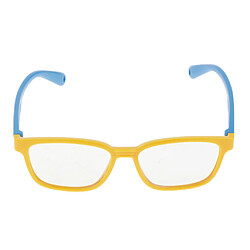 Avis Lunettes de vue avec monture en silicone, anti-lumière bleue et souple, légères, jaune