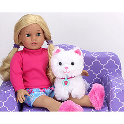 TEAMSON KIDS Sophia's Plush Cat - Blanc