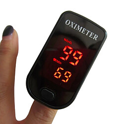 Wewoo Tensiomètre noir Doigt Pulse Oximete LED Affichage HD Portable Oxymètre Équipement Médical Blood Oxygen Monitor de Pouls