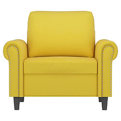 Avis Maison Chic Fauteuil Relax pour salon | Fauteuil Jaune 60 cm Velours -GKD30692