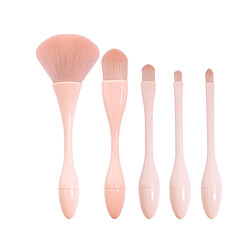 G57 5PCS Maquillage Brosse Set Souffle Shadow Brown Foundation Foundation Brush Beauty Tool Tool Maquillage Maquillage Make Brush Brushes Set