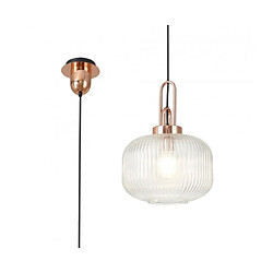 Luminaire Center Suspension design 1 ampoule Cuivre