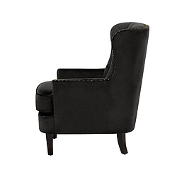 Acheter Beliani Fauteuil VIBORG II Velours Noir