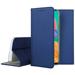 Htdmobiles Housse pour Samsung Galaxy M33 5G - etui coque pochette portefeuille + film ecran - BLEU MAGNET