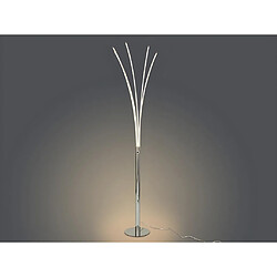 Avis Vente-Unique Lampadaire 5 branches LEDs design FILAE - Métal - H. 189 cm - Argenté