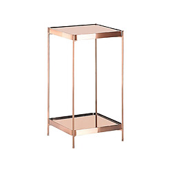 Beliani Table appoint cuivrée 29 x 29 x 60 cm ALSEA