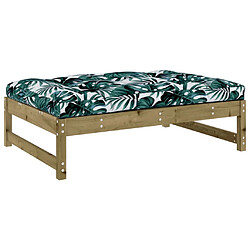 Maison Chic Salon de jardin 5 pcs + coussins - Mobilier/Meubles de jardin - Table et chaises d'extérieur bois de pin imprégné -MN91115 pas cher