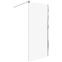 Beliani Parois de douche AHAUS 90 x 190 cm Argenté