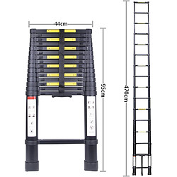 Avis Échelle Télescopique 4.7M Noir